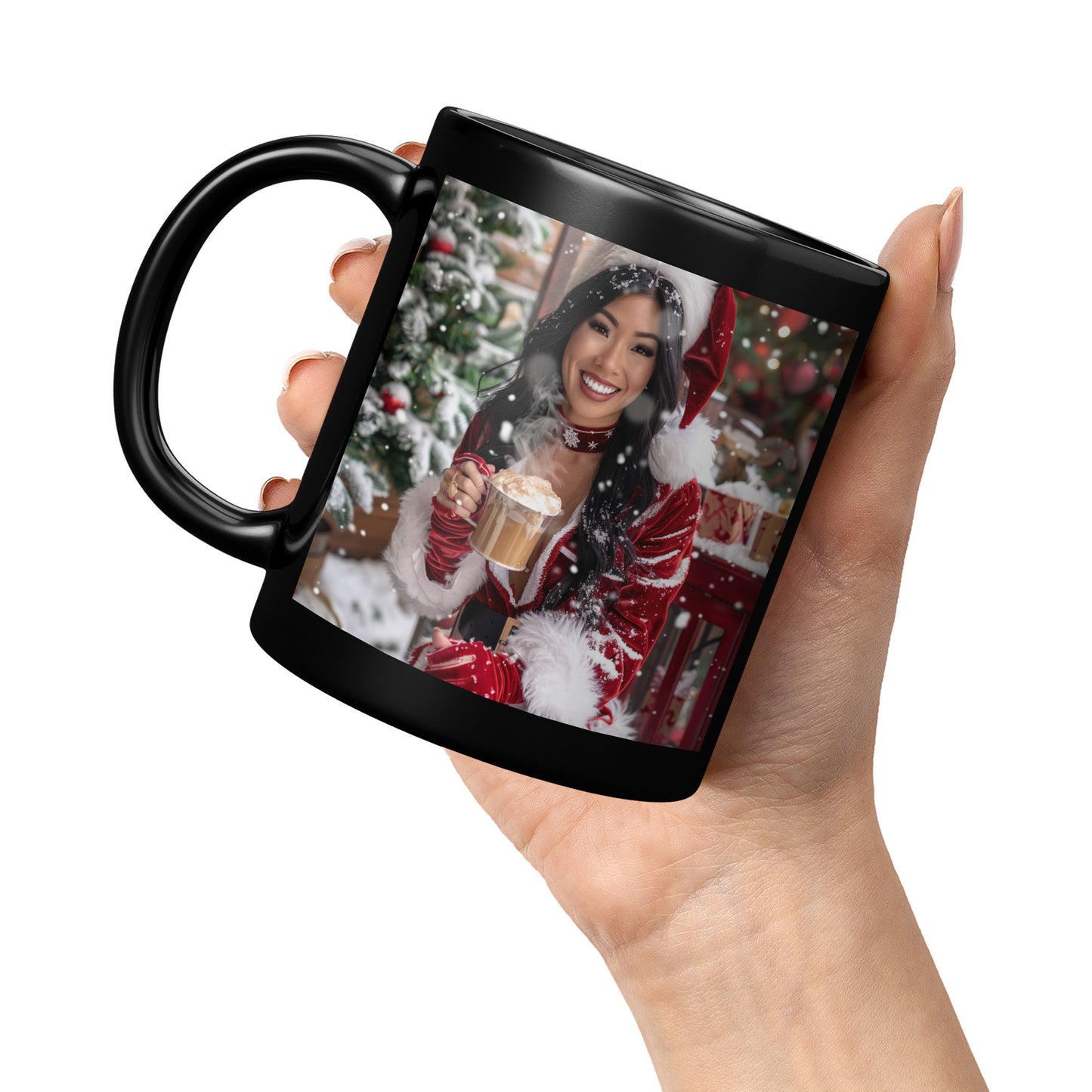 Sparkle Snow Mug Black