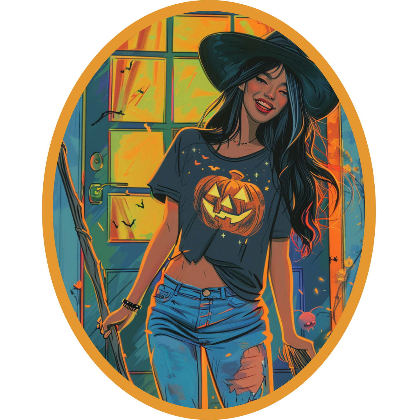 Halloween Cotton Tote (18 x 15)