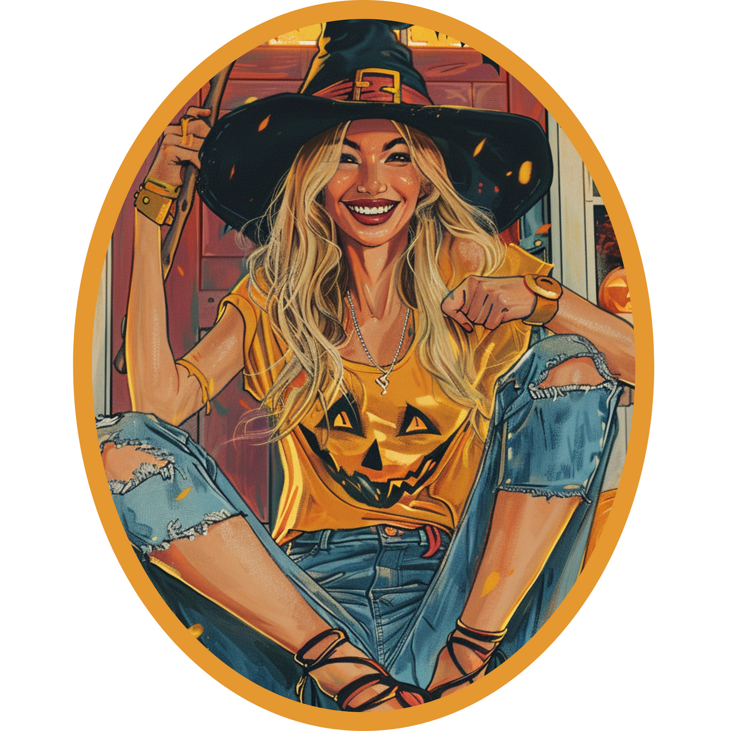 Halloween Cotton Tote (18 x 15)