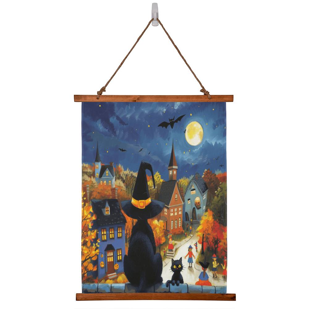 Midnight Meow Manor Tapestry