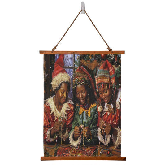 Elf Workshop Wonders Tapestry