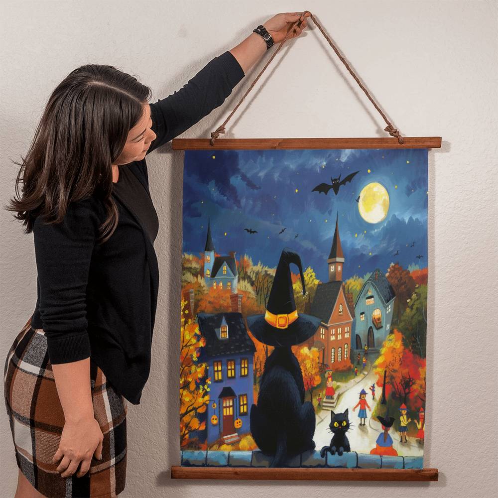 Midnight Meow Manor Tapestry