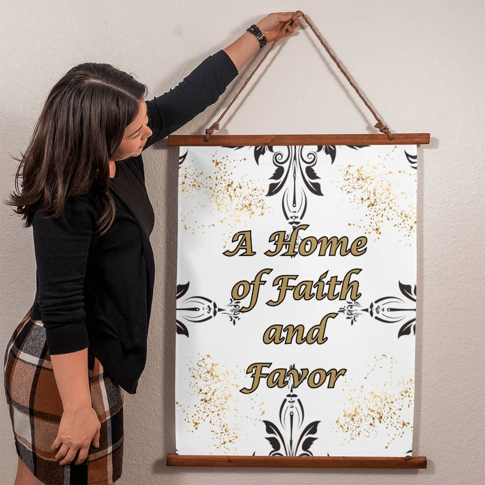 A Home of Faith and Favor Tapestry