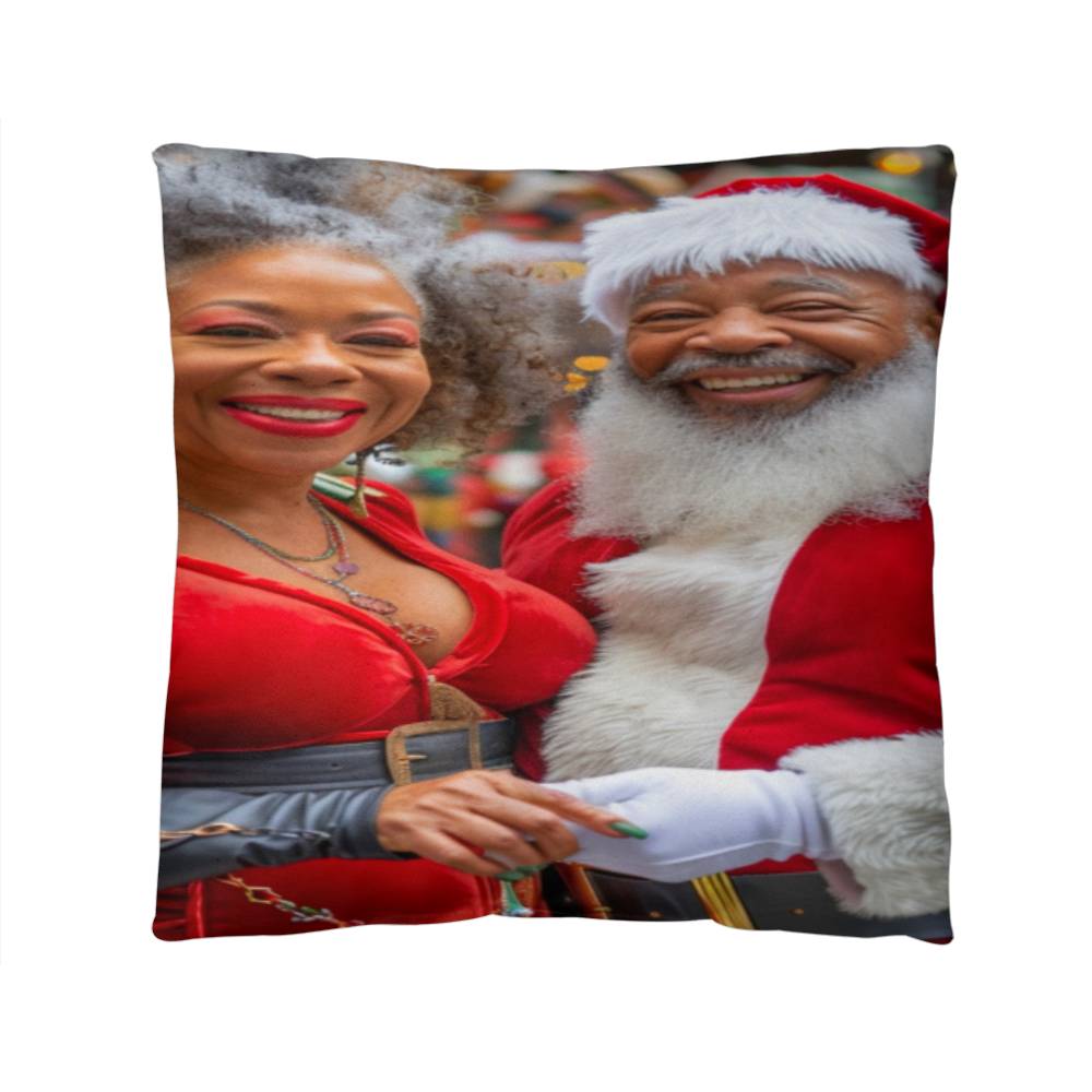 A Claus Couple Christmas Pillow