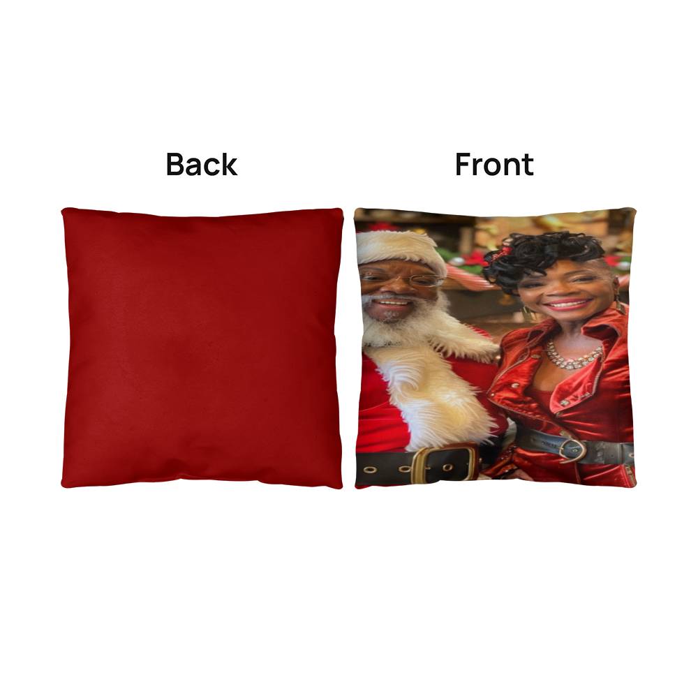 Holiday Bliss with Mr. & Mrs. Claus Pillow