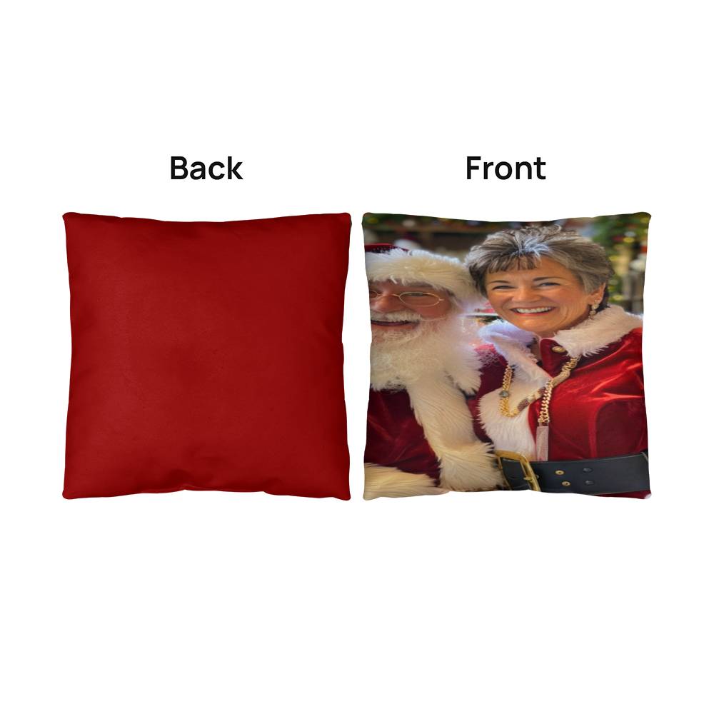 The Claus Couple's Holiday Harmony Pillow