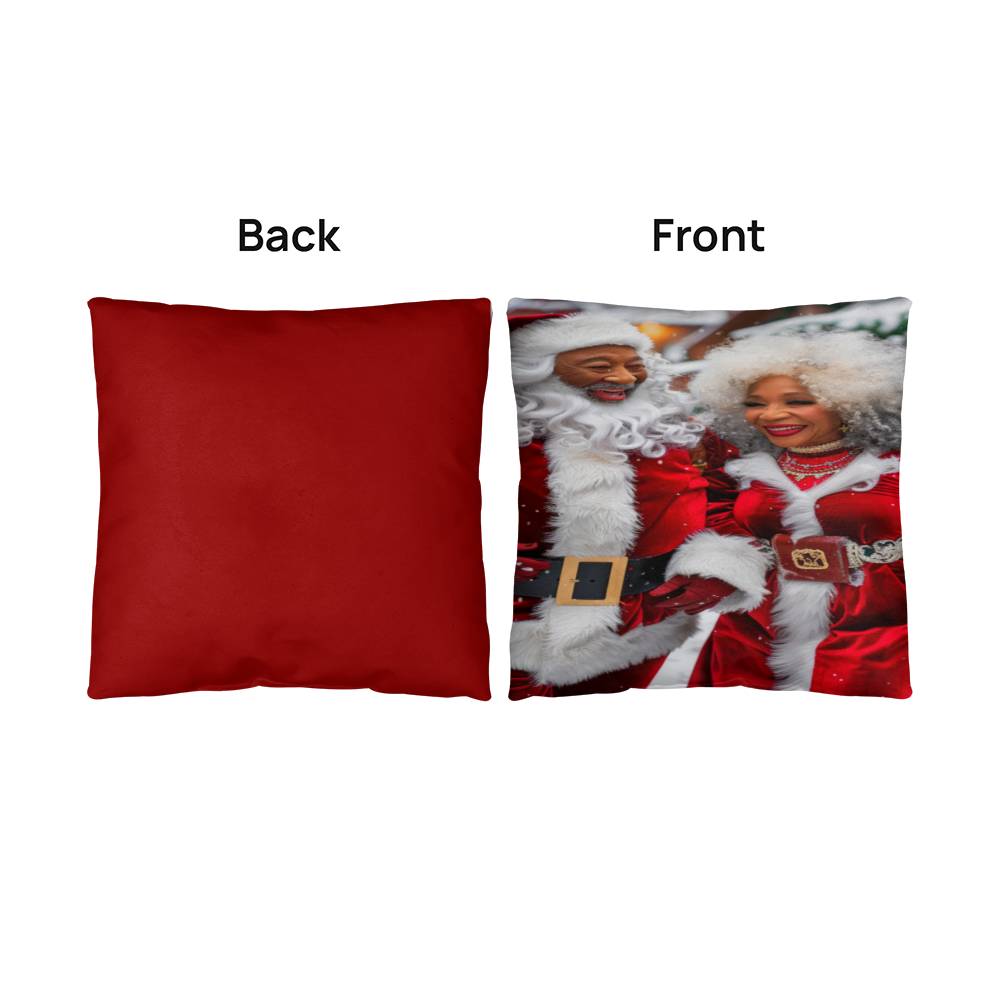 The Claus Couple's Holiday Magic Pillow