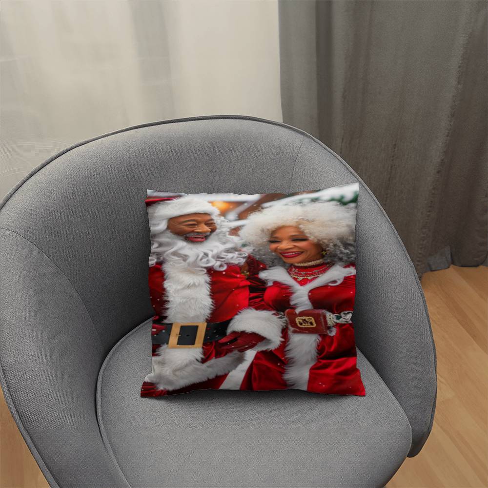 The Claus Couple's Holiday Magic Pillow