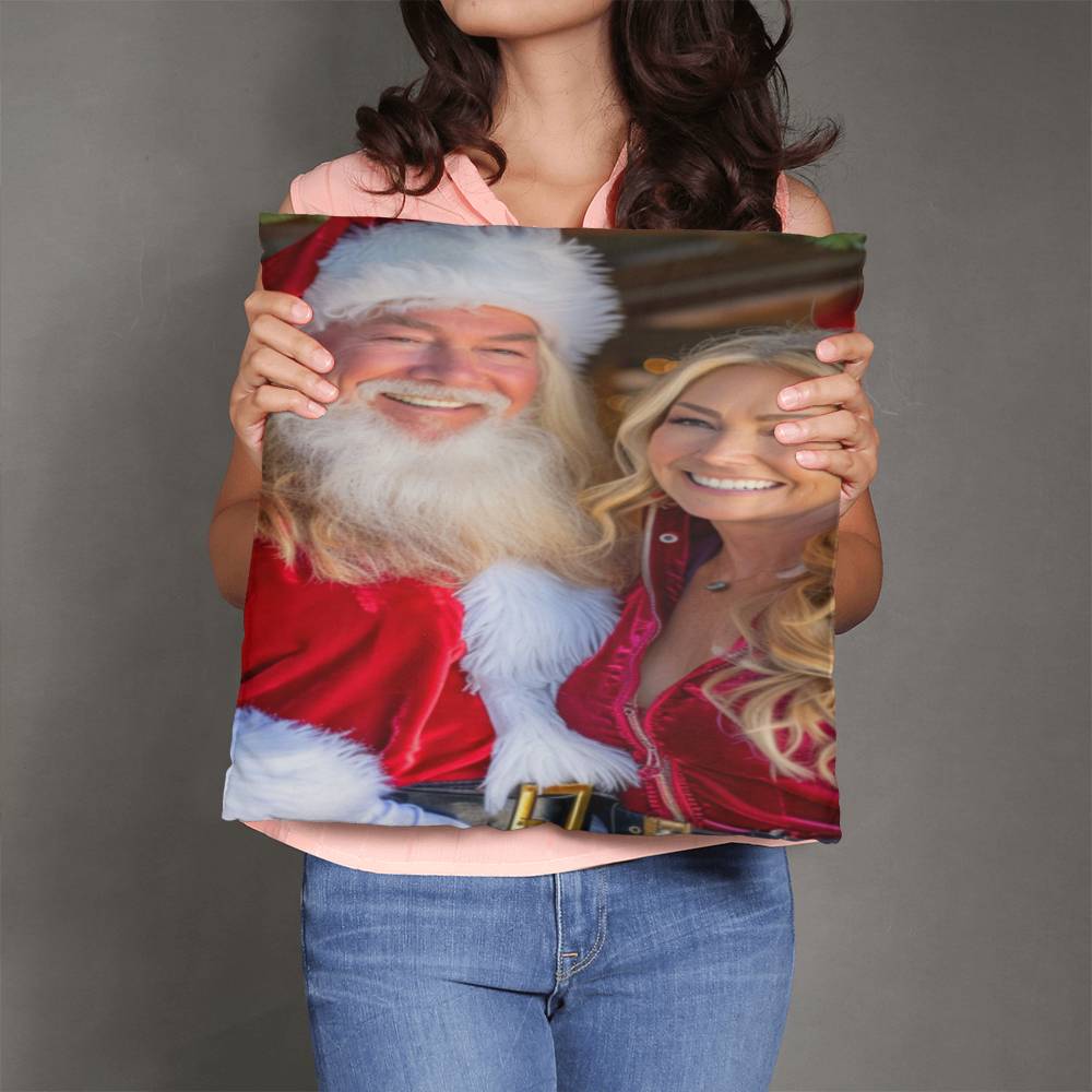 The Claus Connection: A Merry Togetherness Pillow