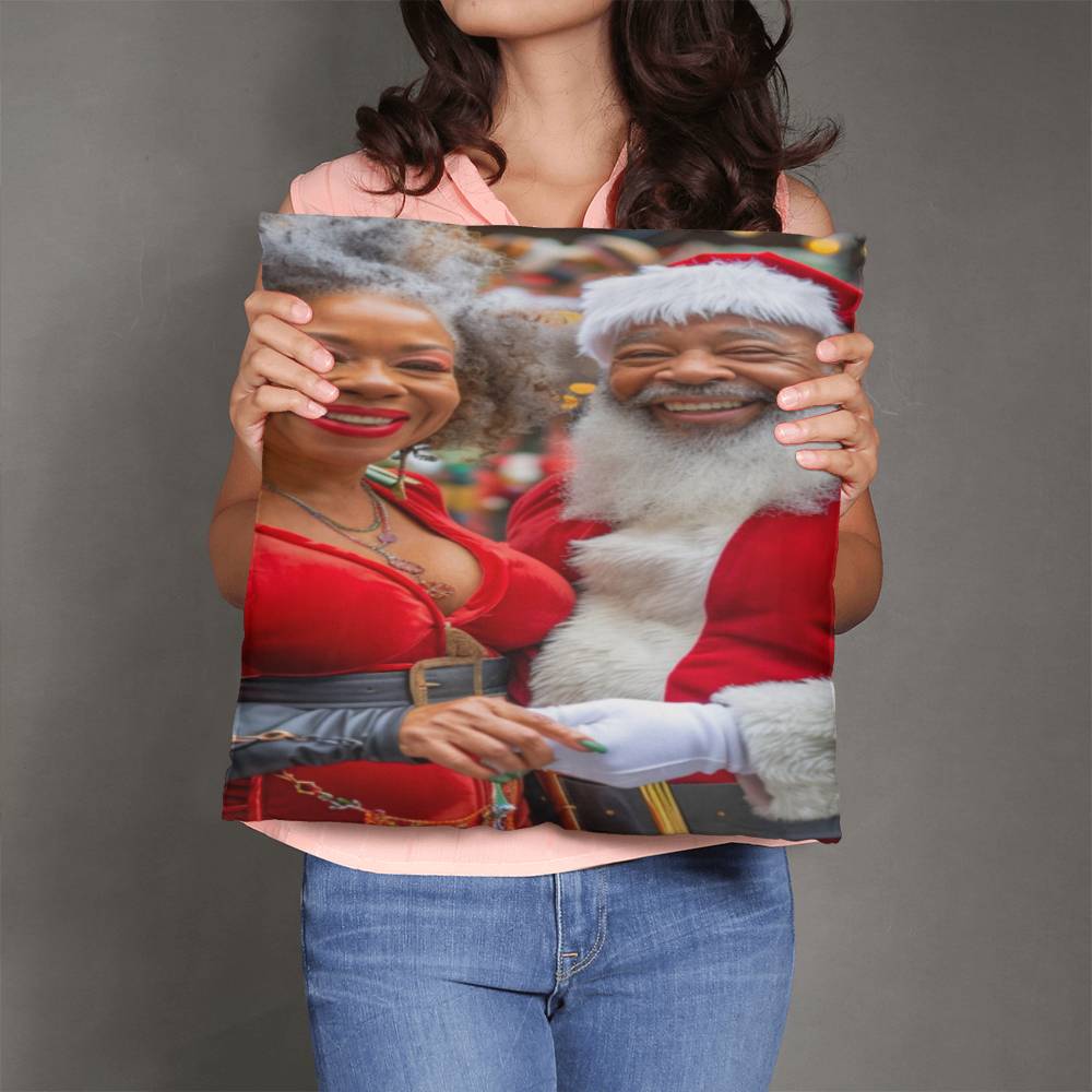 A Claus Couple Christmas Pillow