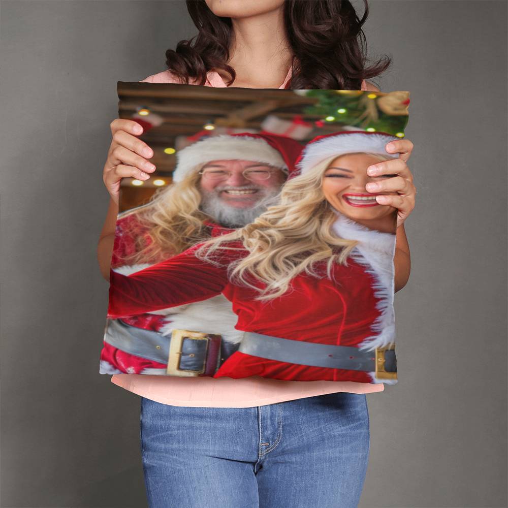 The Claus Couple's Christmas Delight Pillow