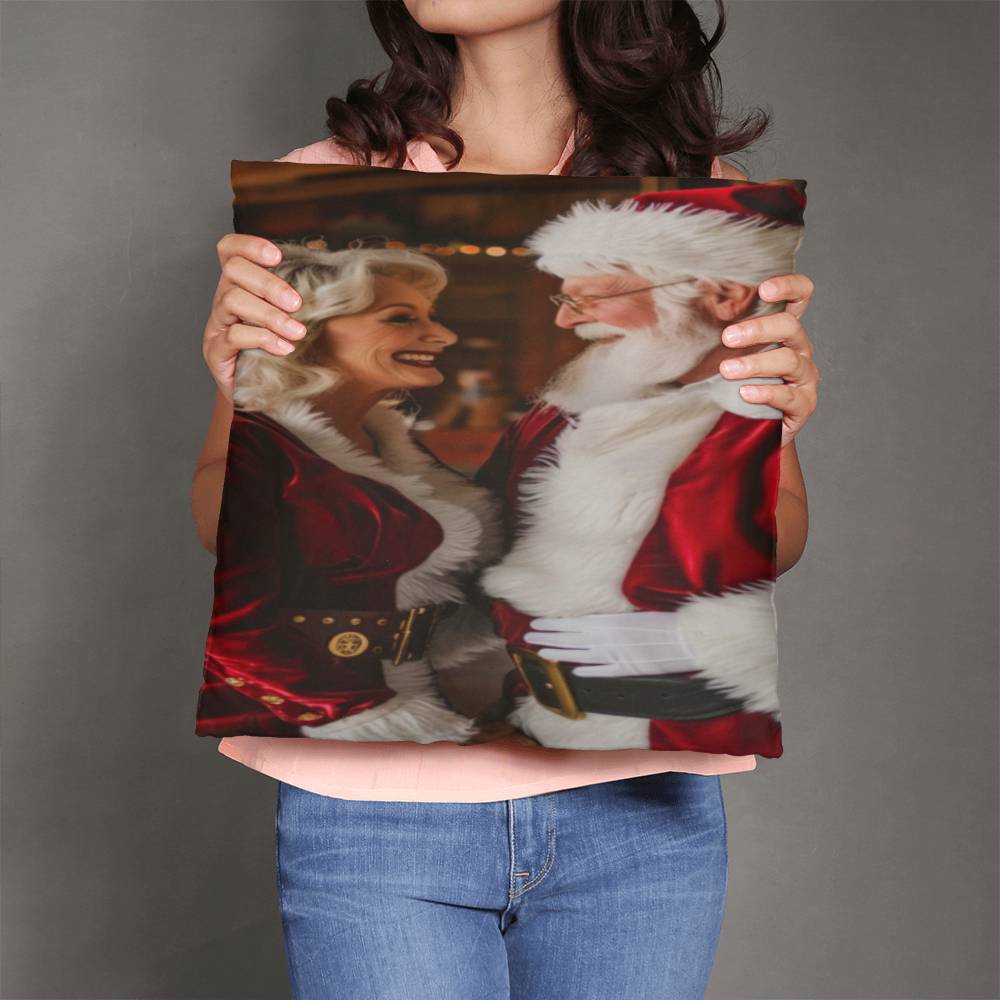Workshop Whimsy with the Claus Couple Pillow