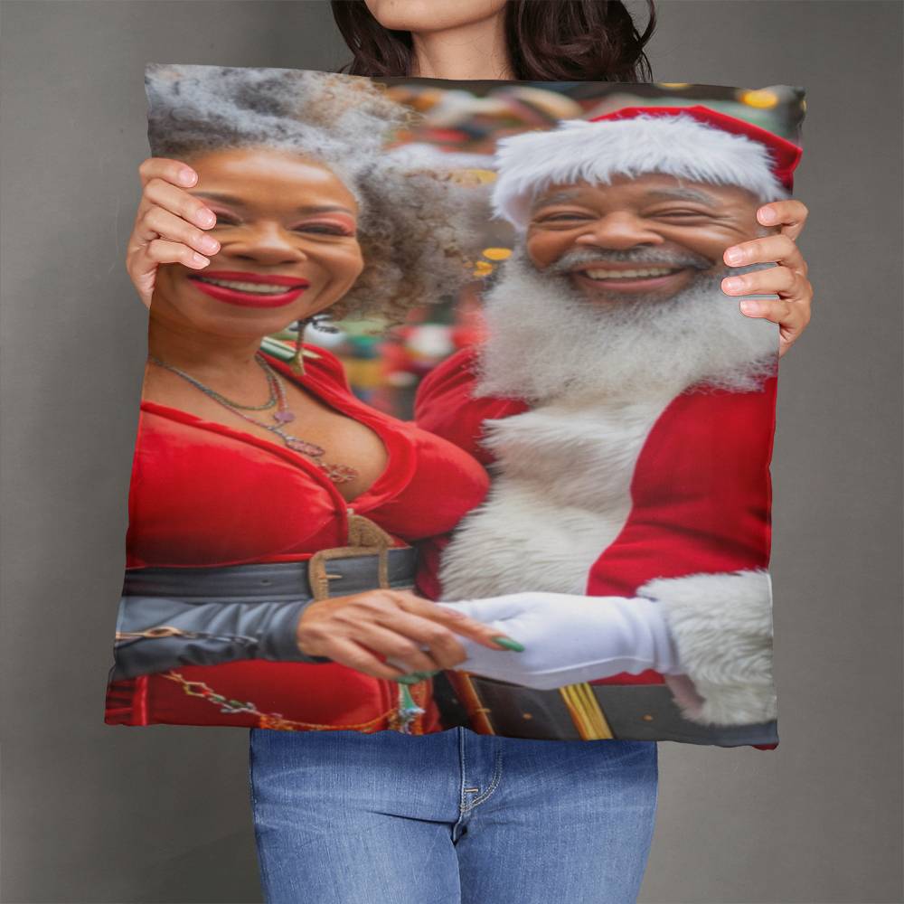 A Claus Couple Christmas Pillow