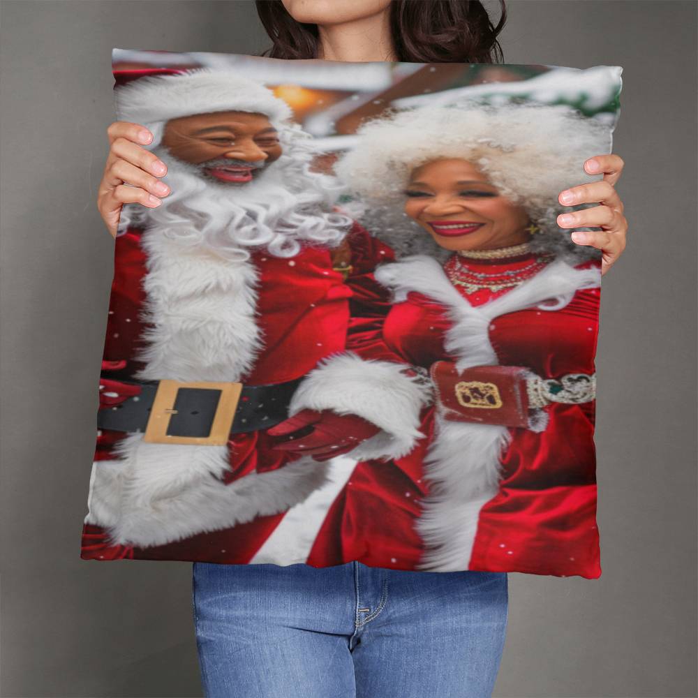 The Claus Couple's Holiday Magic Pillow
