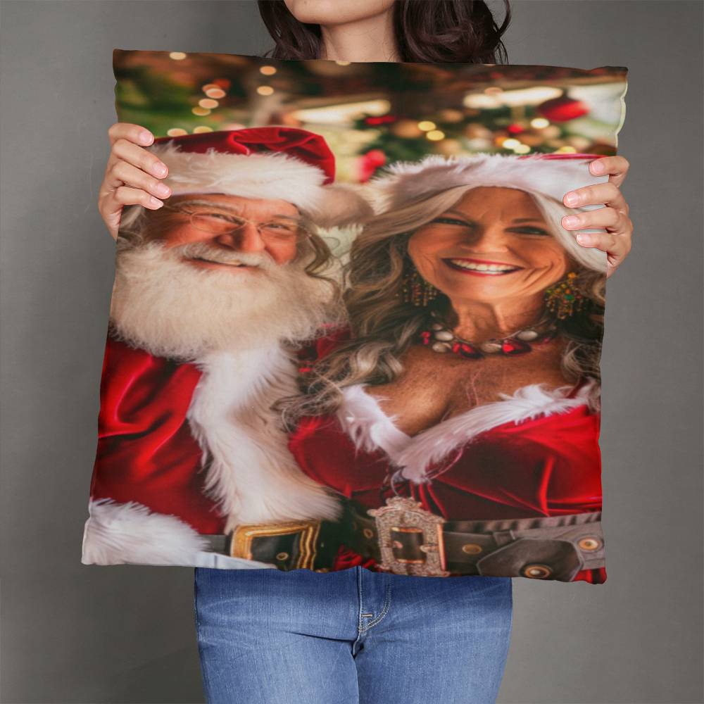 The Claus Couple's Workshop Magic Pillow