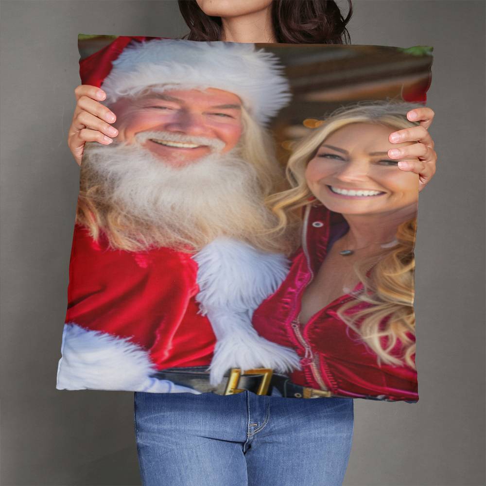 The Claus Connection: A Merry Togetherness Pillow