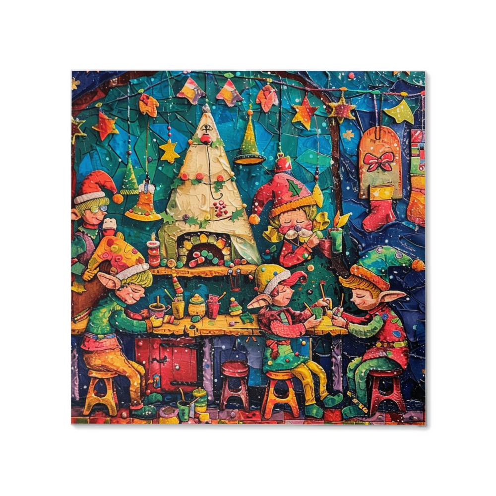 Building Christmas The Elf Crew Art