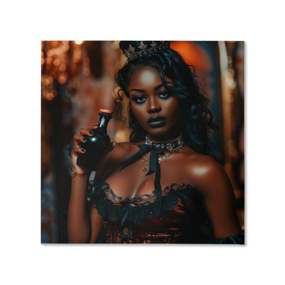 Black Pearl Beauty Canvas Art