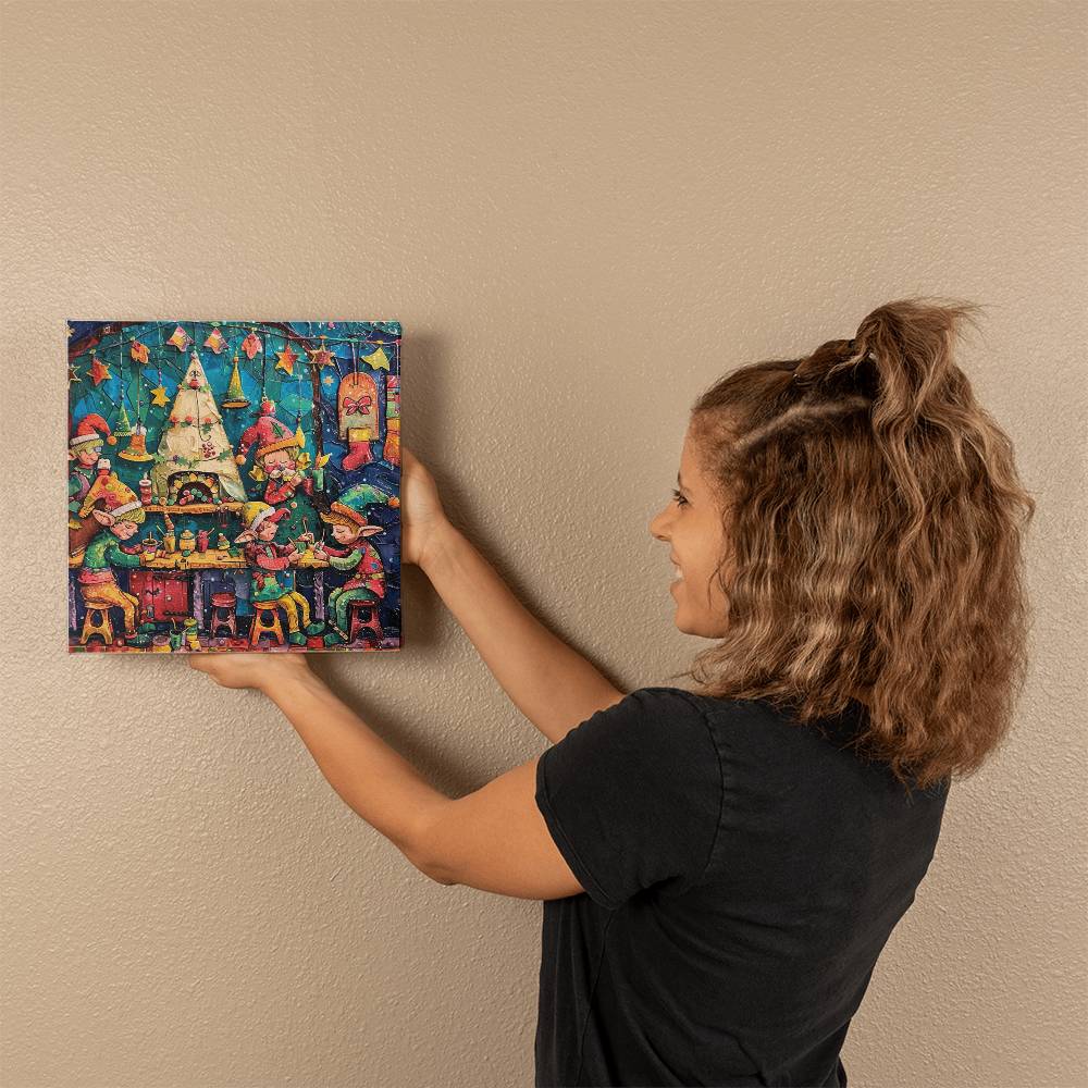 Building Christmas The Elf Crew Art