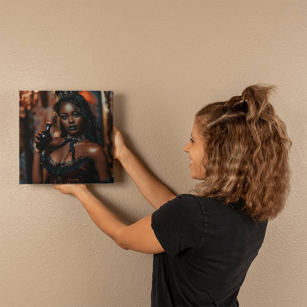 Black Pearl Beauty Canvas Art