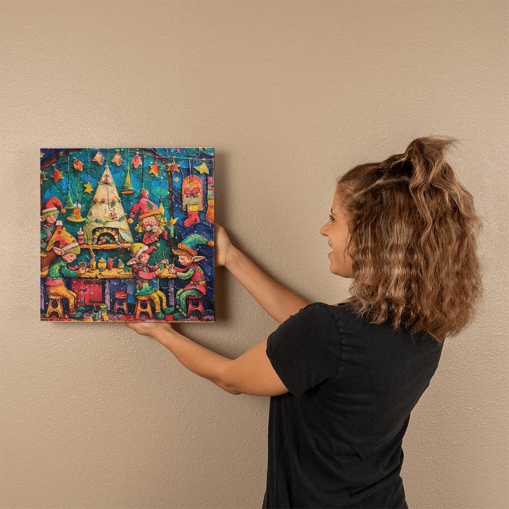 Building Christmas The Elf Crew Art