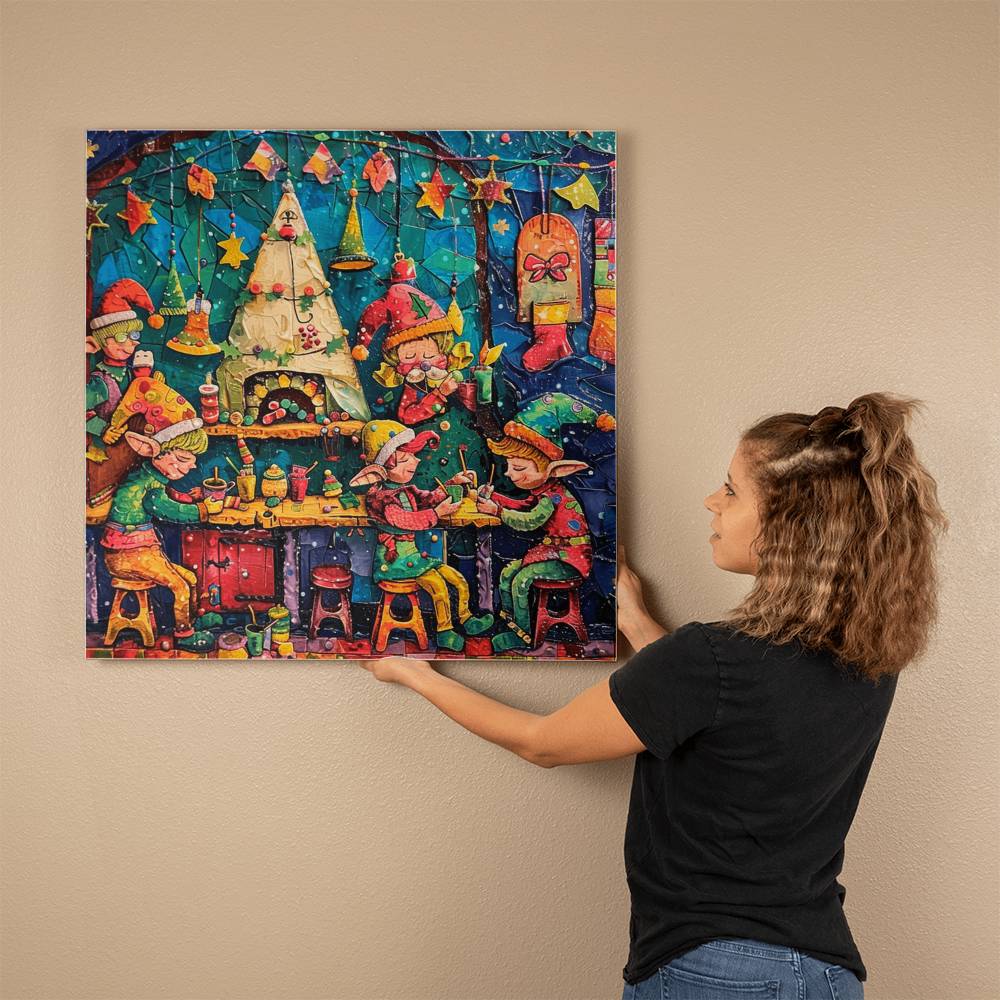 Building Christmas The Elf Crew Art