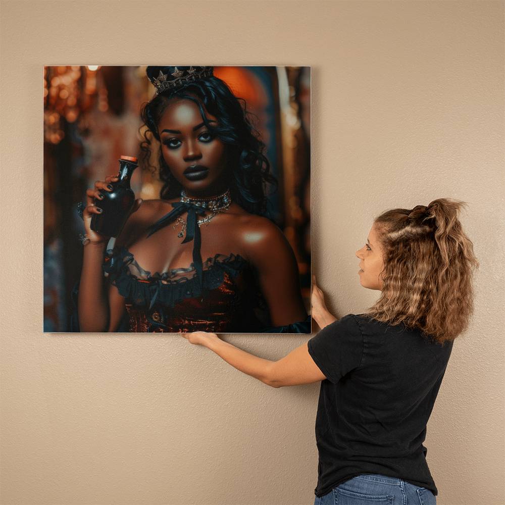Black Pearl Beauty Canvas Art