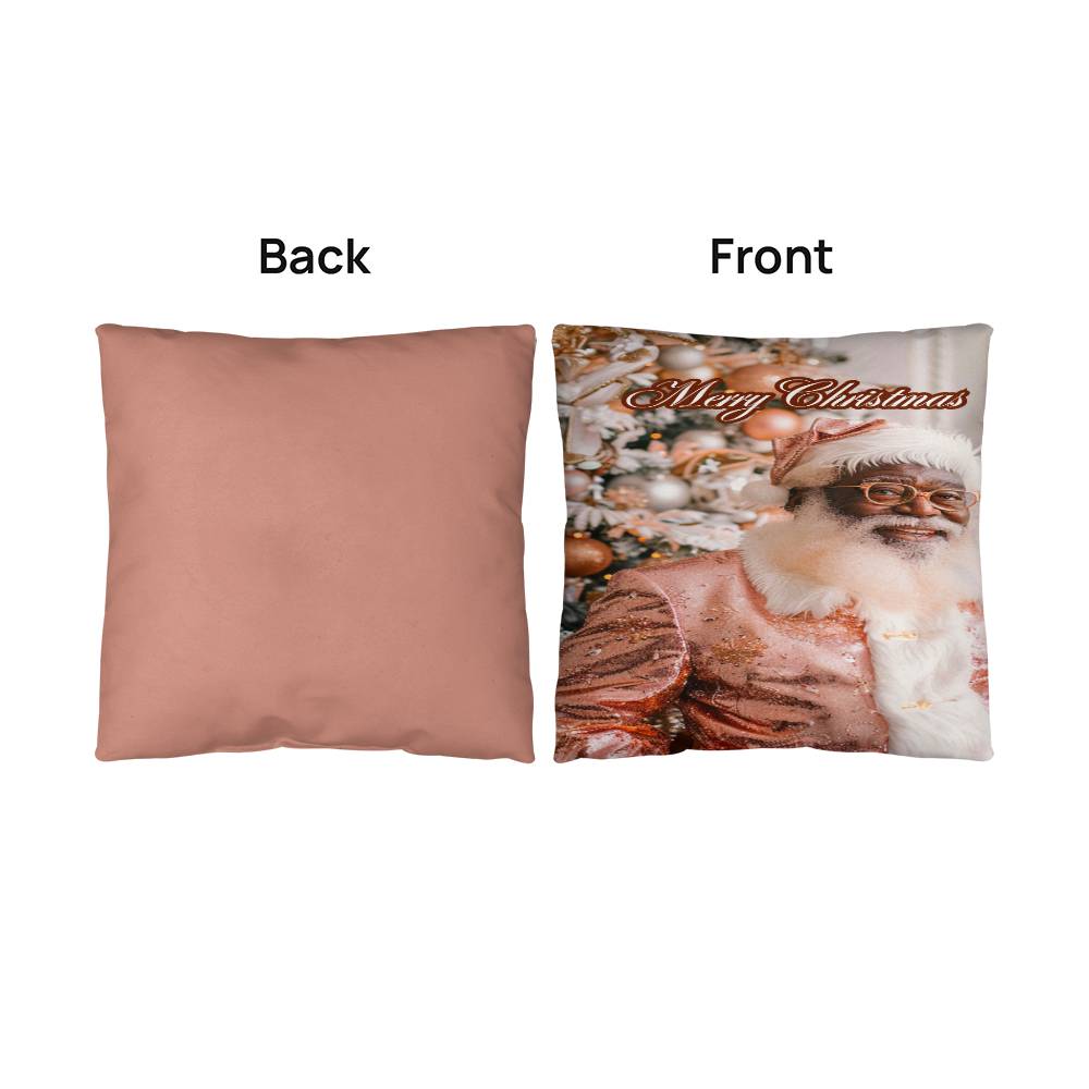 Santa in Rose Gold Pillow