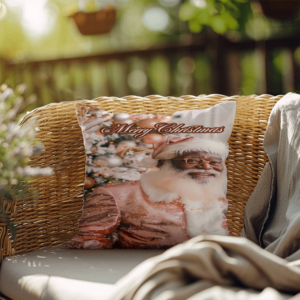 Santa in Rose Gold Pillow