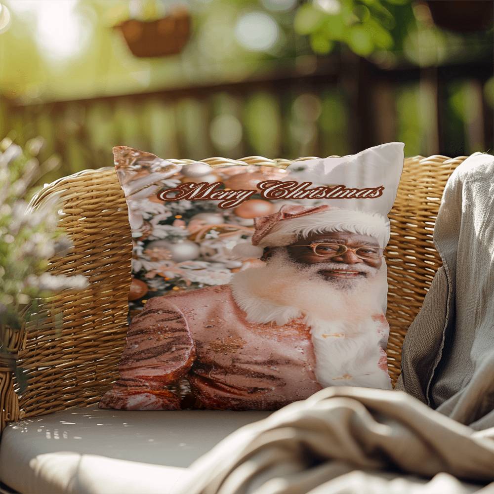 Santa in Rose Gold Pillow