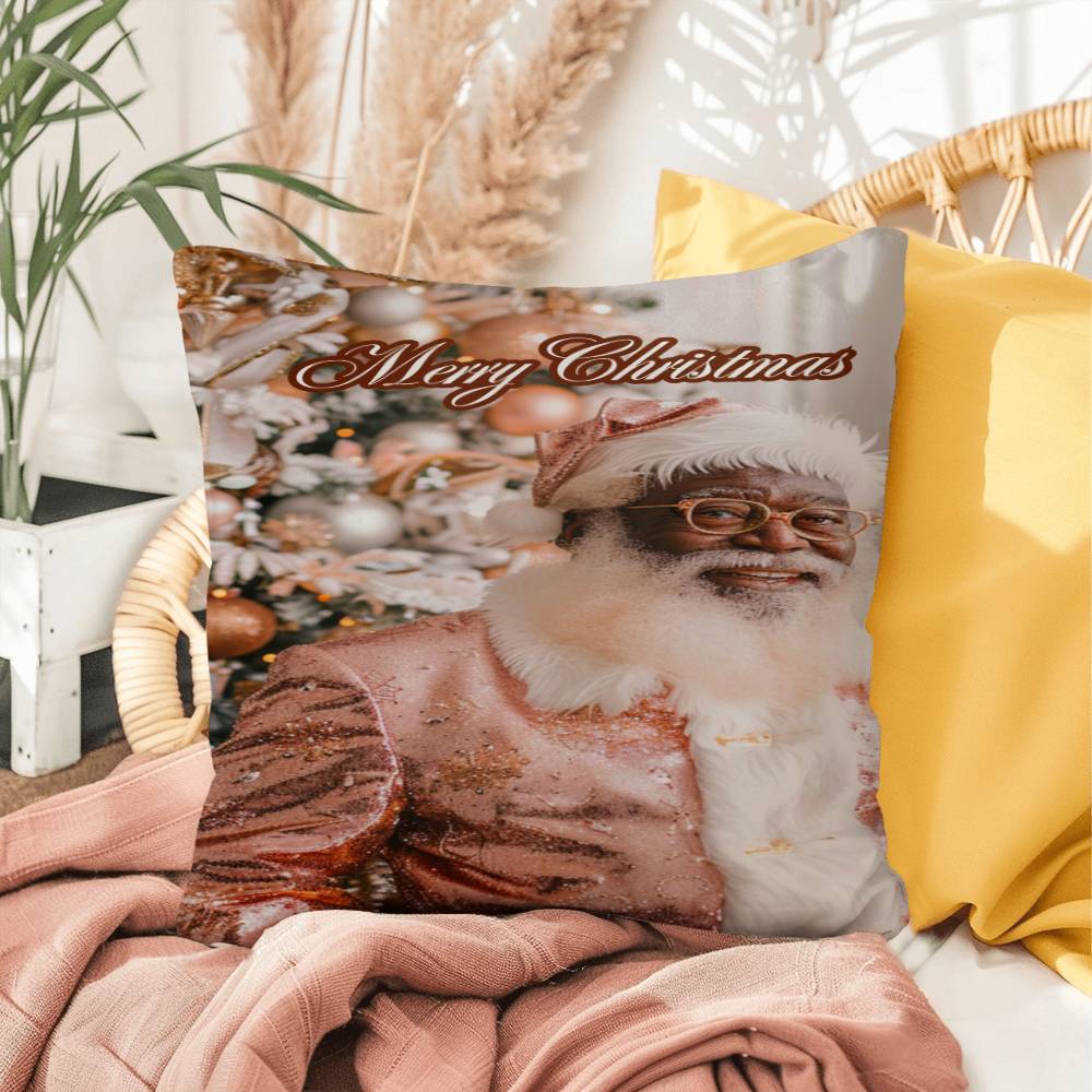 Santa in Rose Gold Pillow