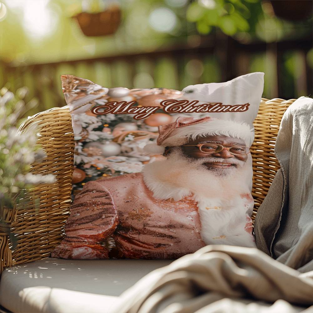 Santa in Rose Gold Pillow