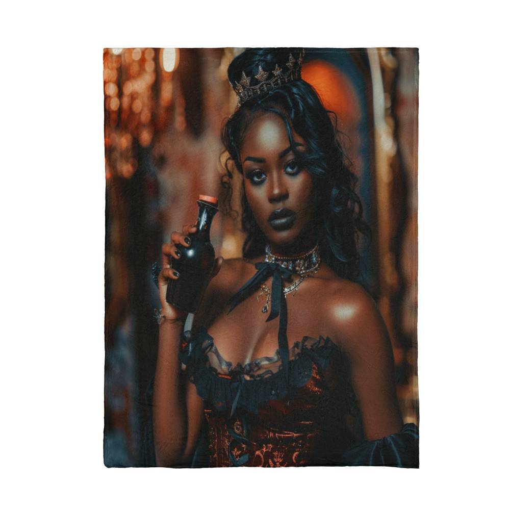 Black Pearl Beauty Mink Blanket