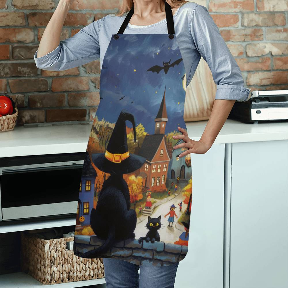 Midnight Meow Manor Apron