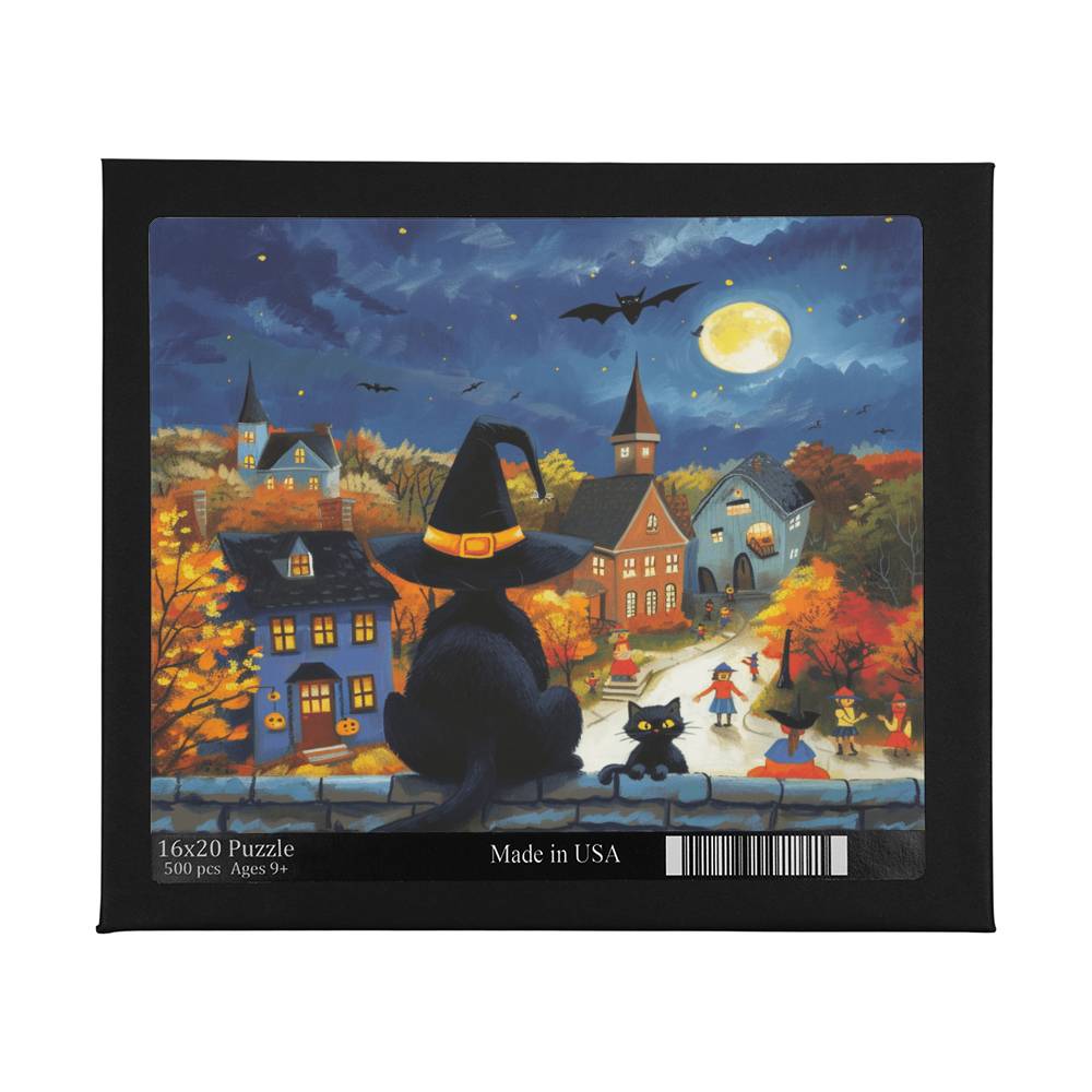 Midnight Meow Manor Puzzle 16x20
