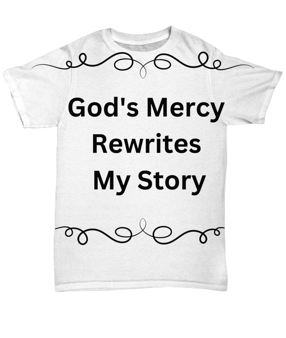 "God's Mercy Rewrites My Story" All Over T-Shirt