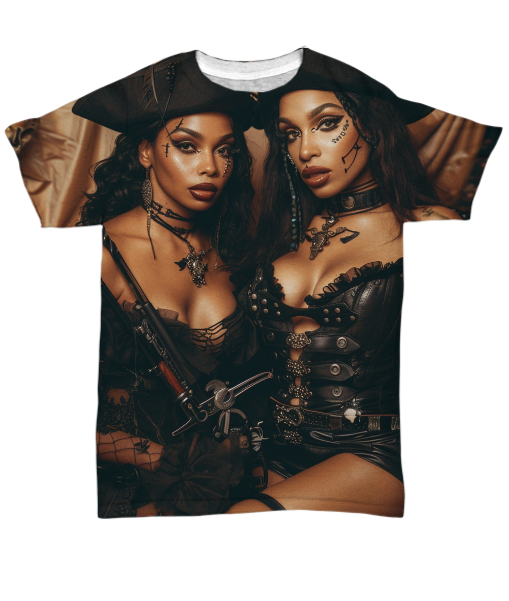 Pirate Twins All Over T-Shirt