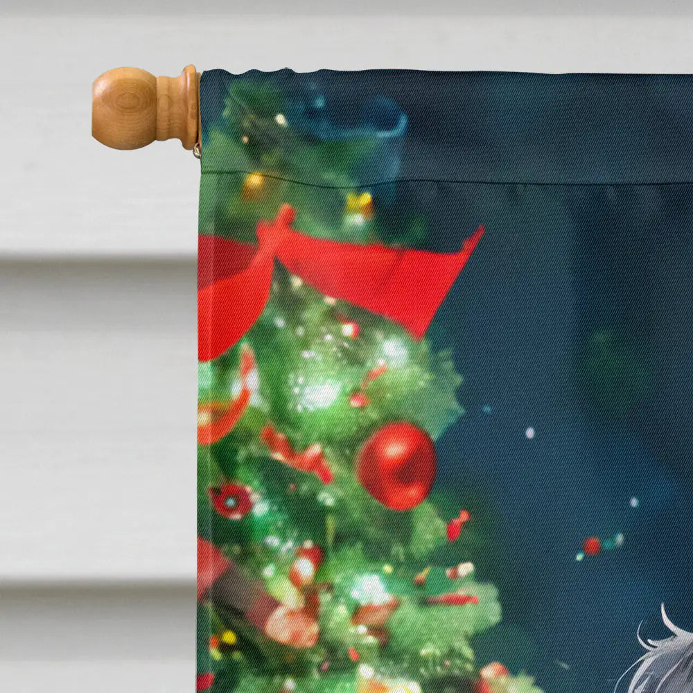 Affenpinscher Christmas House Flag 1