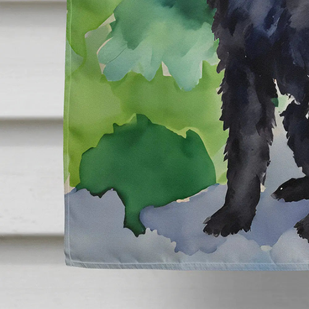 Affenpinscher Christmas House Flag 2