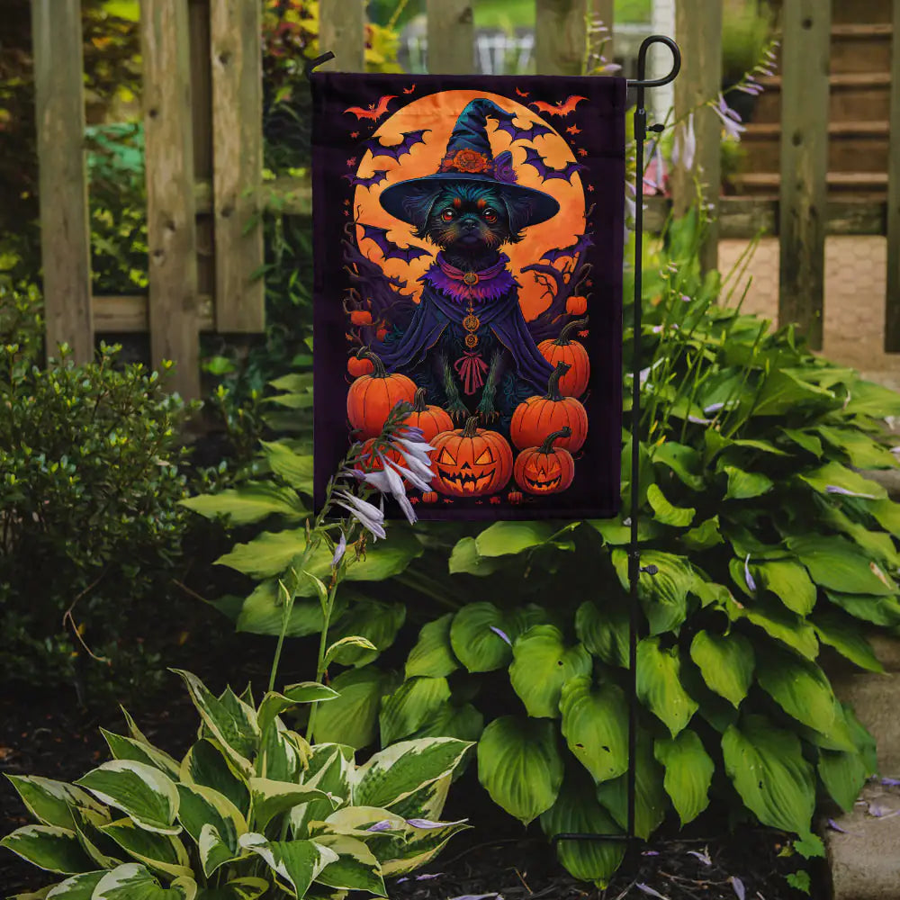 Affenpinscher Halloween Garden Flag