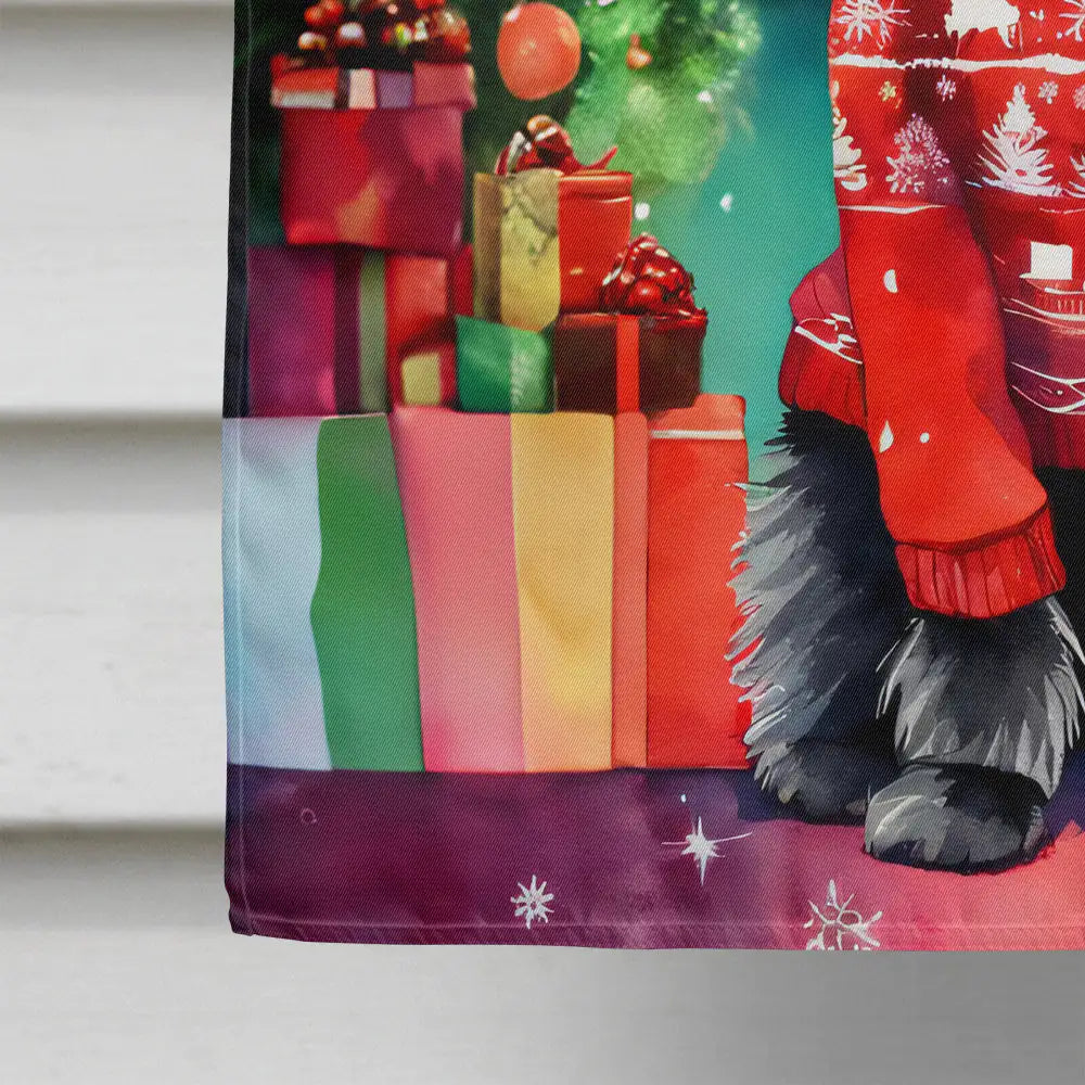 Affenpinscher Christmas House Flag 1