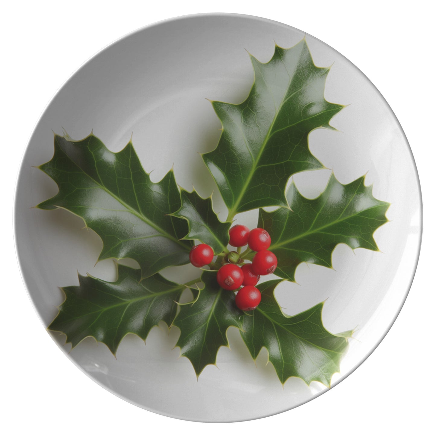 3D Holly Plate