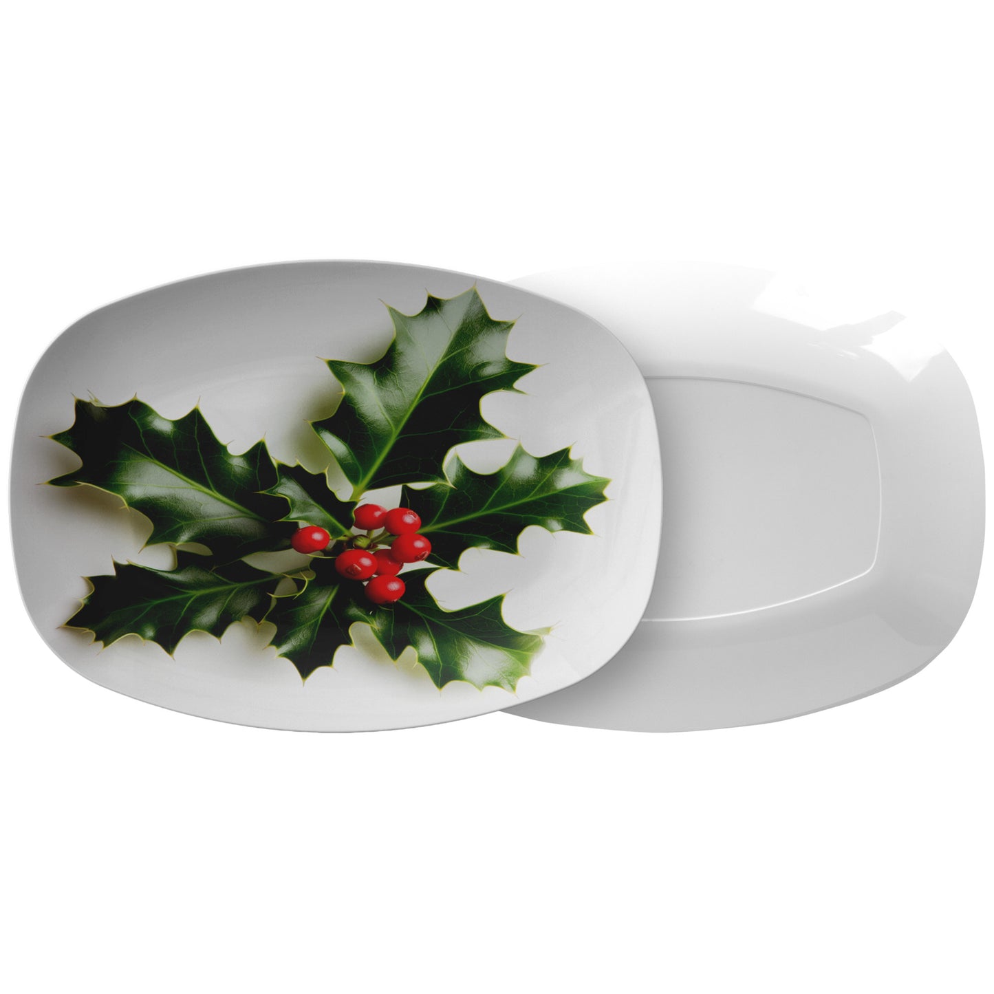 3D Holly Platter