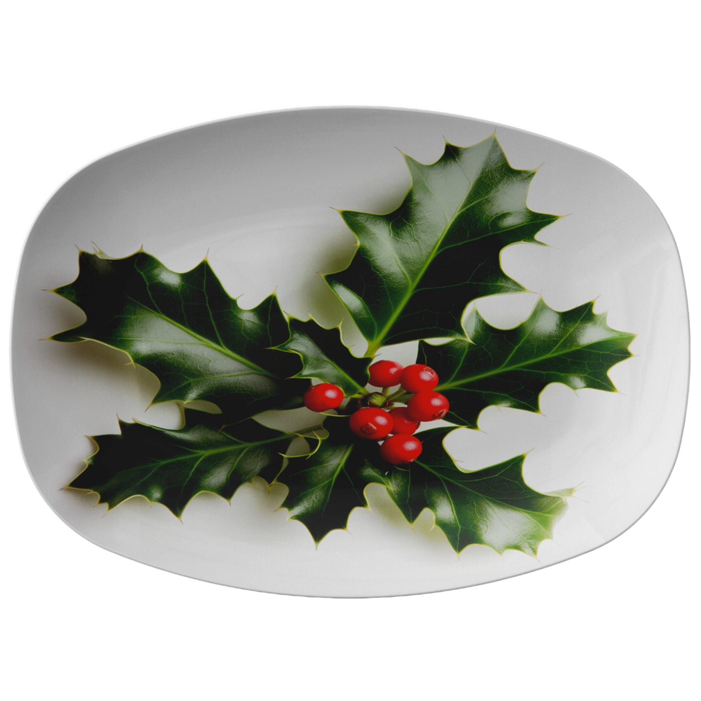 3D Holly Platter