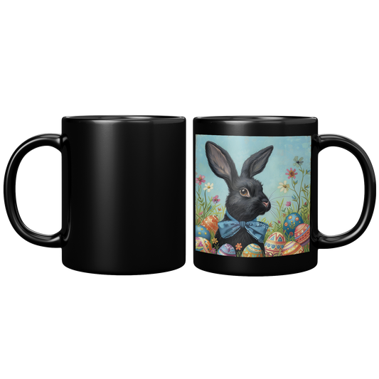 Black_Bunny_with_Blue_Bow_MugBlack_11oz_Black_FrontBack_Mockup.png