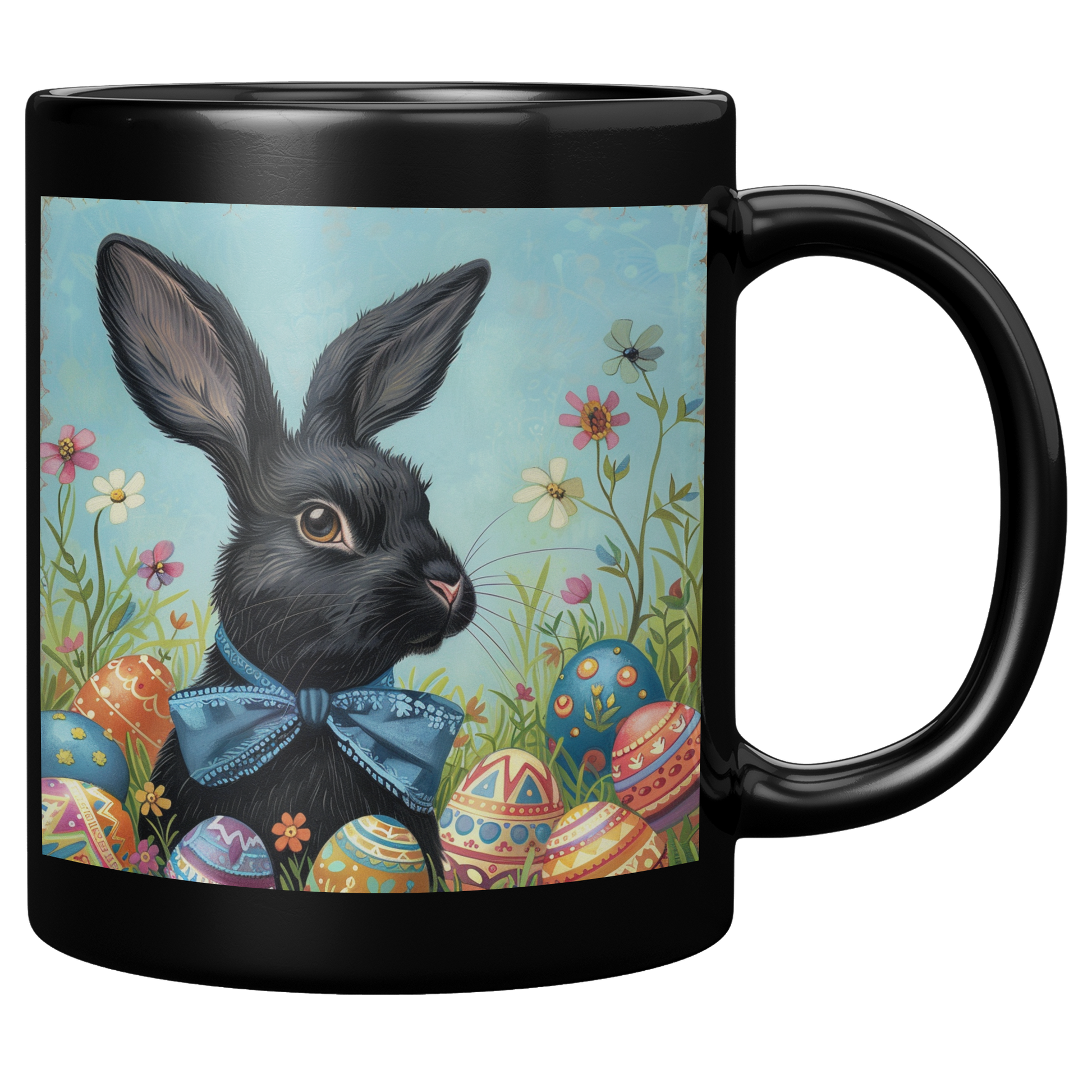 Black_Bunny_with_Blue_Bow_MugBlack_11oz_Black_RH_Mockup.png