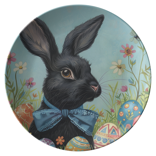 Black_Bunny_with_Blue_Bow_Plate_Flat_Mockup.png