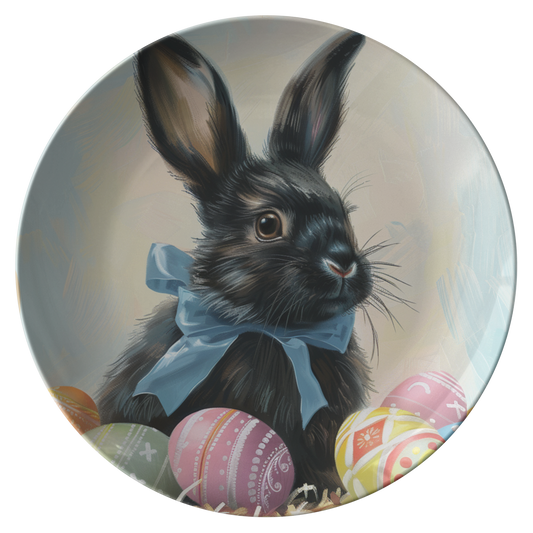 Black_Bunny_with_Ears_Up_Plate_Flat_Mockup.png