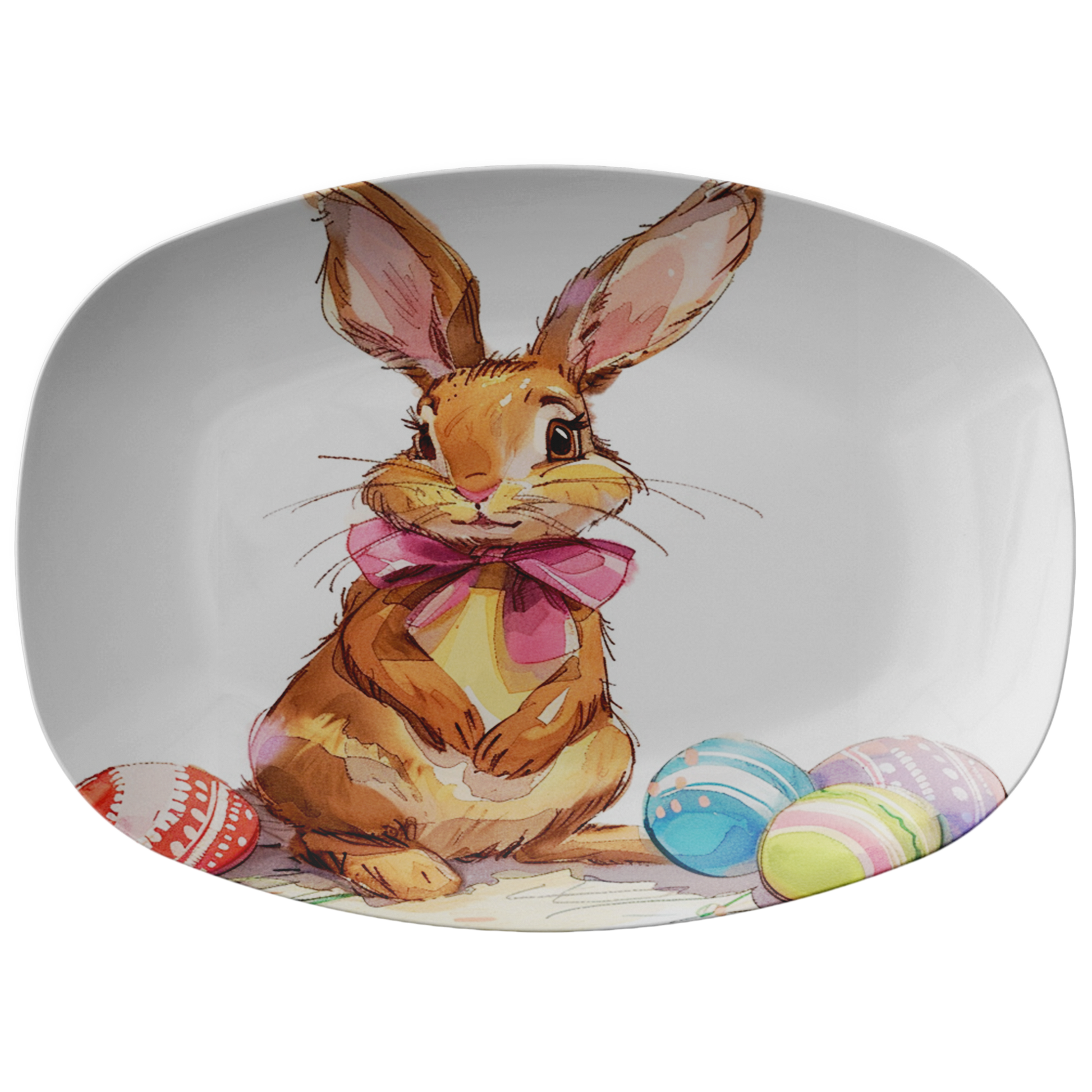 Brown_Rabbit_with_Pink_Bow_Platter_Flat_Mockup.png