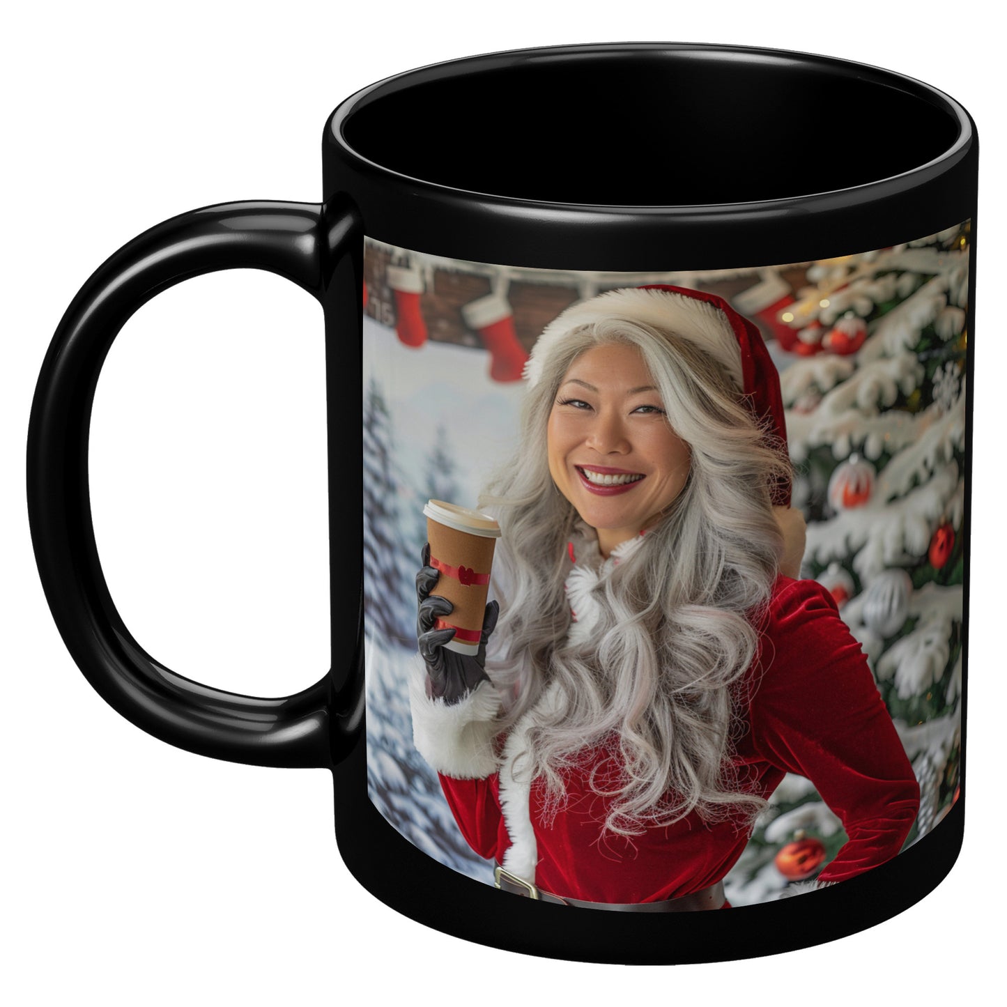 Crimson Claus Mug (Black)